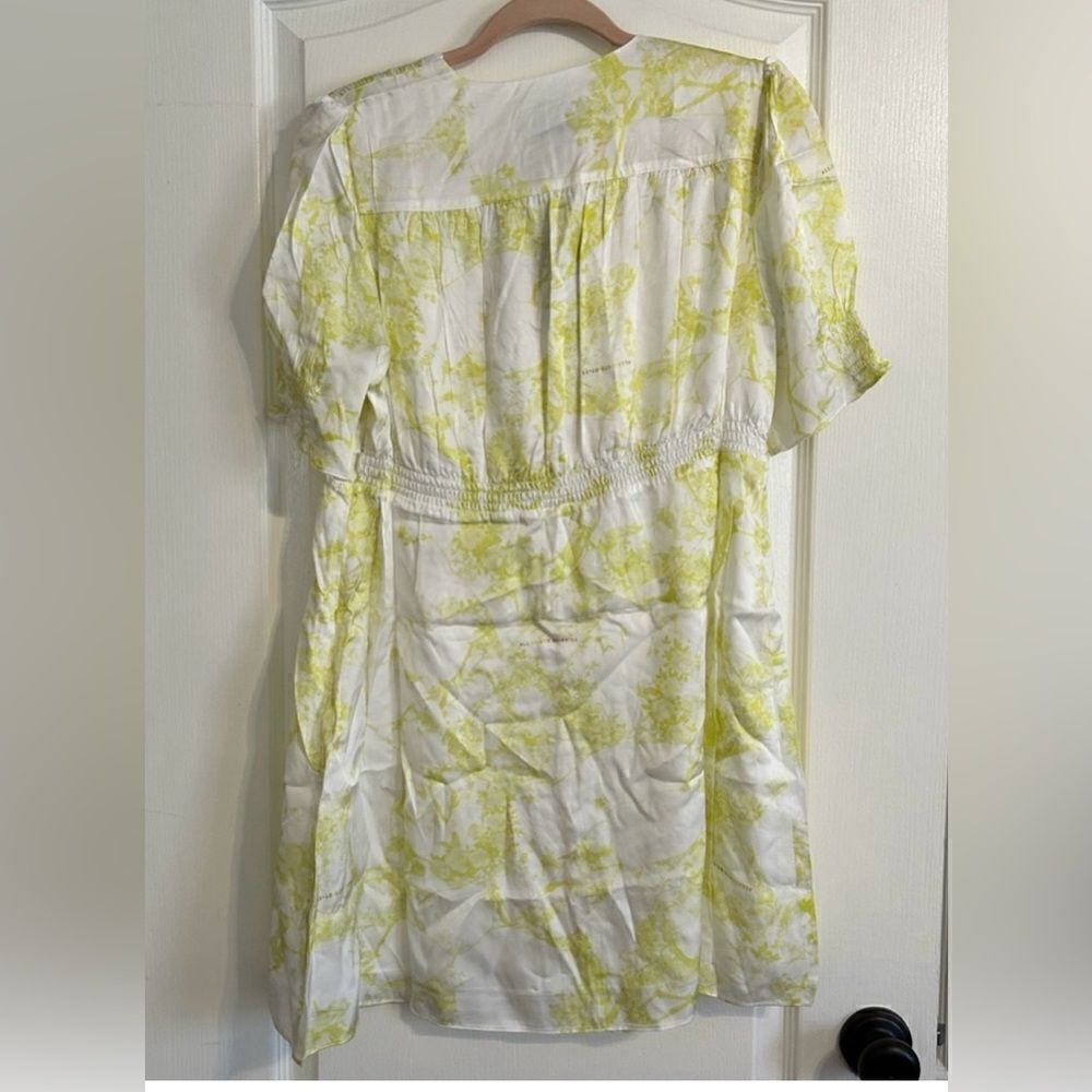 NWT Allsaints Demi Marama Dress Sz 8 All Saints- color citrus yellow - Picture 8 of 10